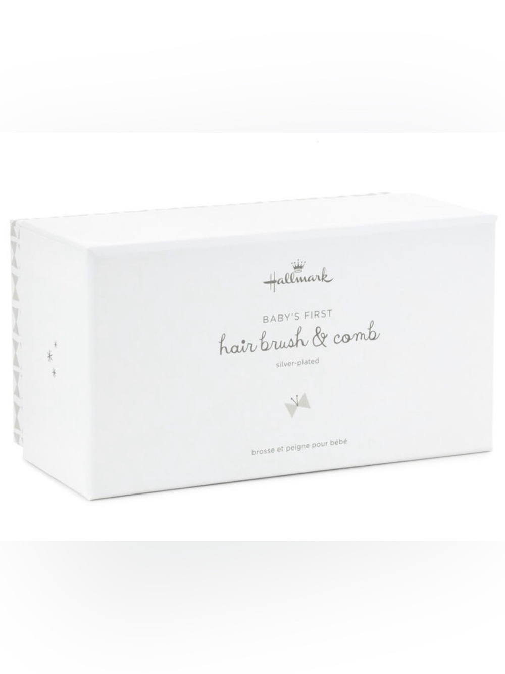 Hallmark Baby's First Hairbrush & Comb (Silver Plated) Baby Gift - Brand New